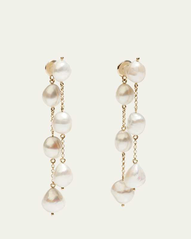 Freshwater Pearl Front and Back Earrings